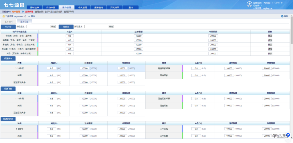 图片[149]-SG系统源码AB盘切换/返水采集/多级代理全模块支持/带注册充值